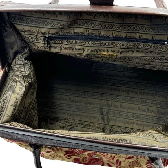 Neiman Marcus Womens Doctor Bag Vintage Italian Tapestry Vintage Bag NWT - Picture 11 of 12